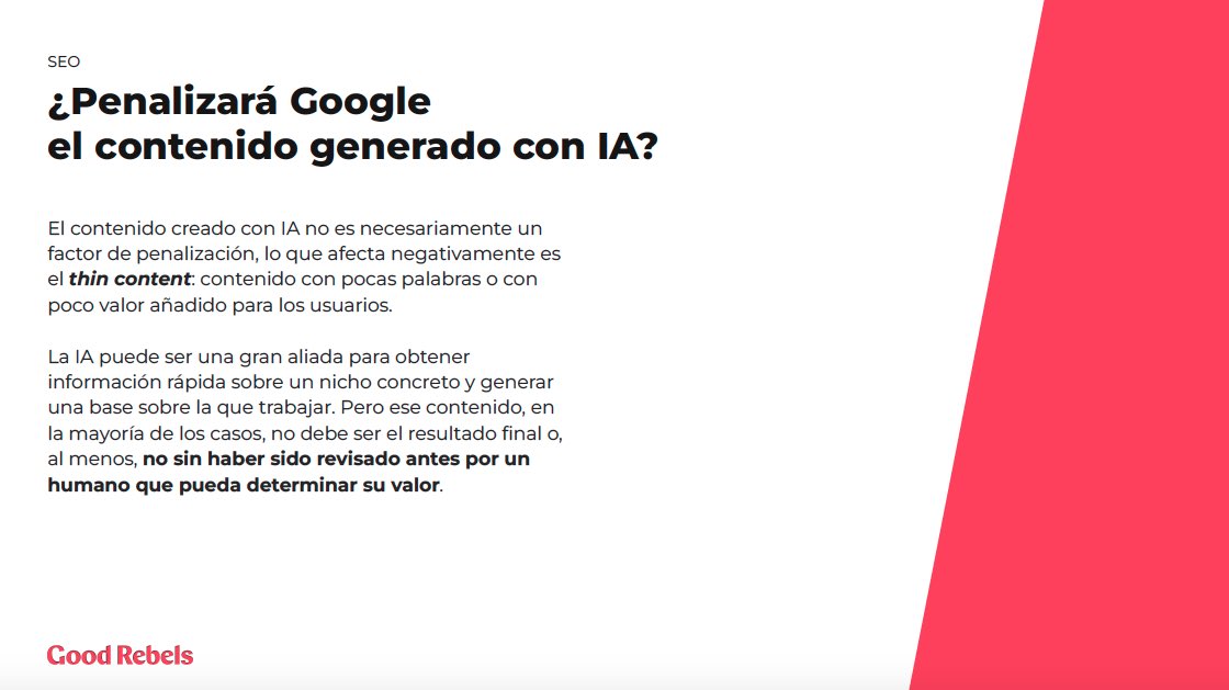 AMKT_es's tweet photo. @vcondes @salvadorsuarez @GoodRebels La #IA es bienvenida en el ecosistema de búsquedas.

Puedes usarla para agilizar procesos, #optimizar contenidos y lograr un posicionamiento diferencial frente a tus competidores. 👥

#ModaOnline | @GoodRebels https://t.co/4vpvNj5nHv