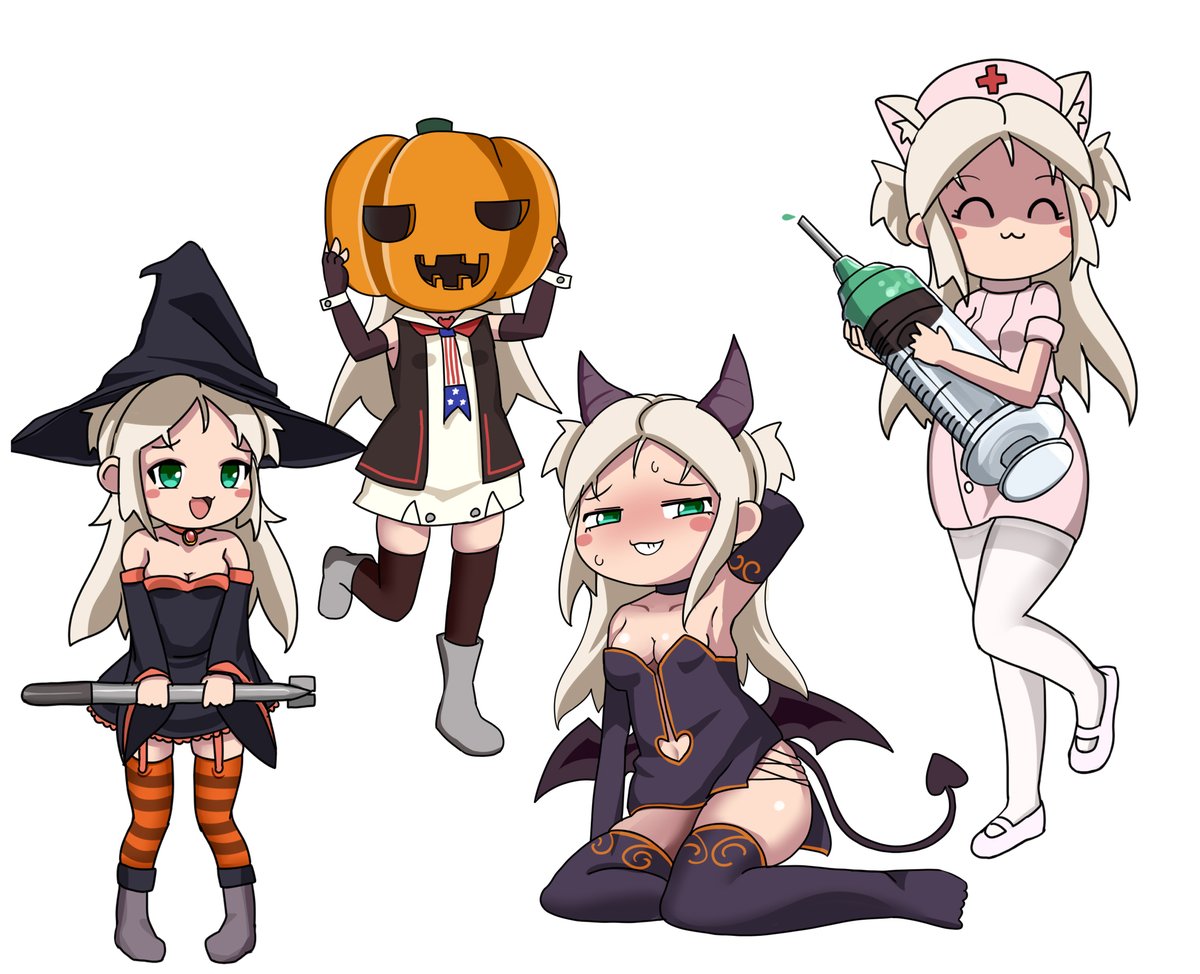 「シムスのハロウィン4種セット #アズールレーン #Azurlane」|デドルディのイラスト