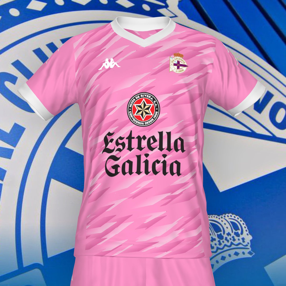 Muchas personas han mostrado interés por una equipación de color rosa.

Pues hoy les traigo mi diseño para las equipaciones del @RCDeportivo y del @RCDeportivoFem.

🩷 #ElRosaEsMásQueUnColor 🩷

#DíaMundialContraelCáncerdeMama