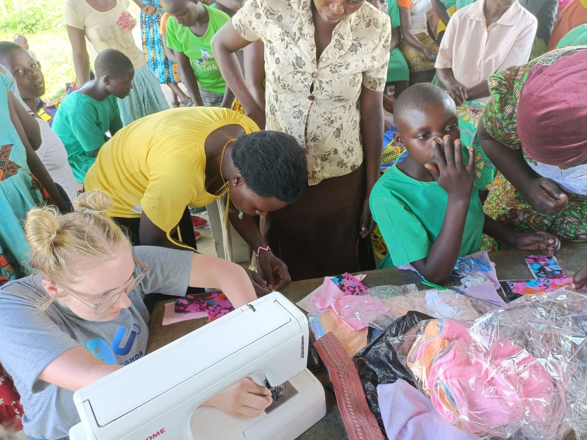 We are making the most of the sewing machines kindly donated by <a href="/UkCDM/">CDM UK Manchester</a> <a href="/taslima_ahmad/">TAZLIMA A....MBE</a> in our Ugandan menstrual hygiene workshops #mhm #EducationForAll