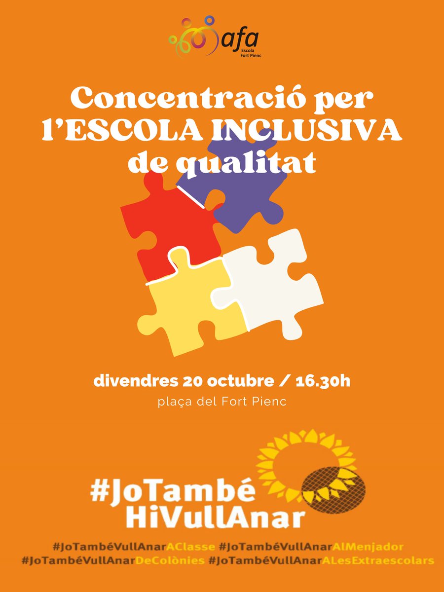 Avui a les 16.30h #jotambéhivullanar #escolainclusiva