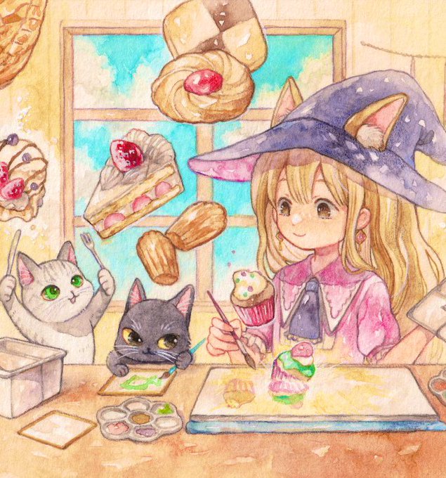 「カップケーキ ドーナツ」のTwitter画像/イラスト(新着)