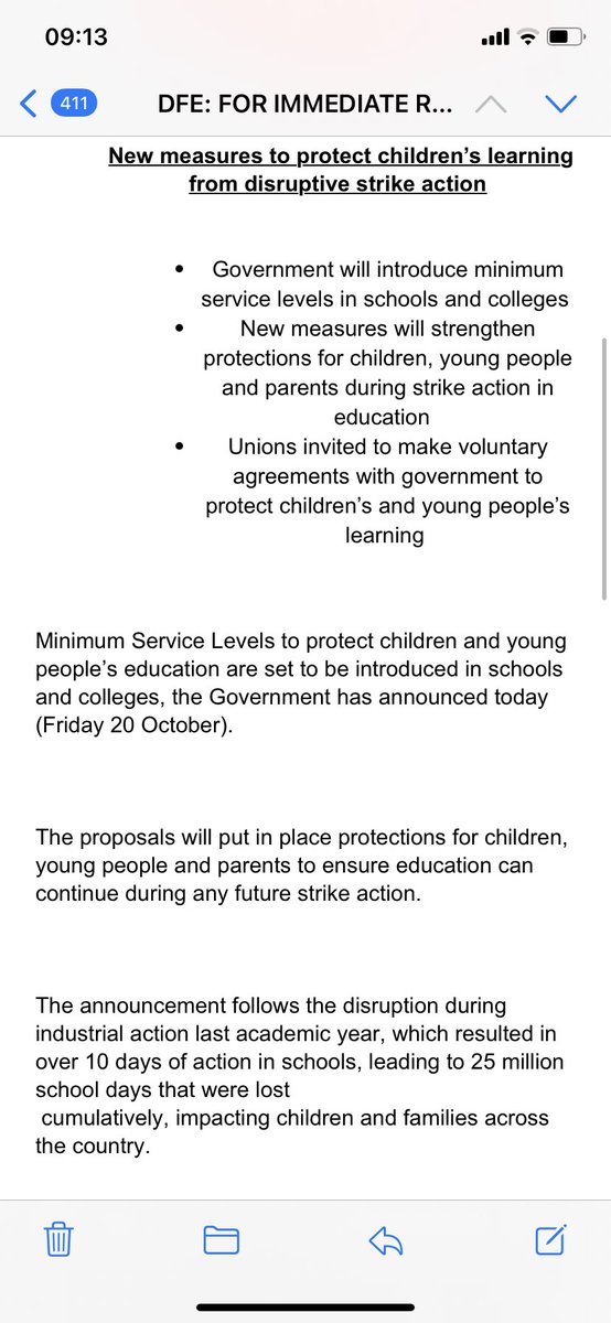 JohndickensSW's tweet image. 🚨 Breaking: government to introduce strike-breaking ‘minimum service levels’ in schools 

Full press release: