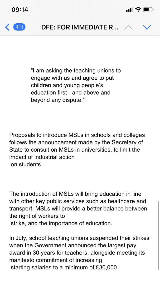 JohndickensSW's tweet image. 🚨 Breaking: government to introduce strike-breaking ‘minimum service levels’ in schools 

Full press release: