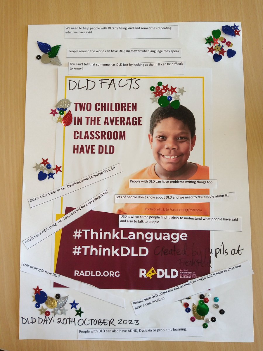 Jill Primrose (@jillprimroselst) on Twitter photo It's DLD day today! I had help making this fact poster from children at Freshfield to go in the staff room. We all particularly enjoyed sticking the sequins on! <a href="/livspeech/">Liverpool Speech Therapy</a> <a href="/RADLDcam/">RADLDcampaign</a> It's DLD day today! I had help making this fact poster from children at Freshfield to go in the staff room. We all particularly enjoyed sticking the sequins on! <a href="/livspeech/">Liverpool Speech Therapy</a> <a href="/RADLDcam/">RADLDcampaign</a>