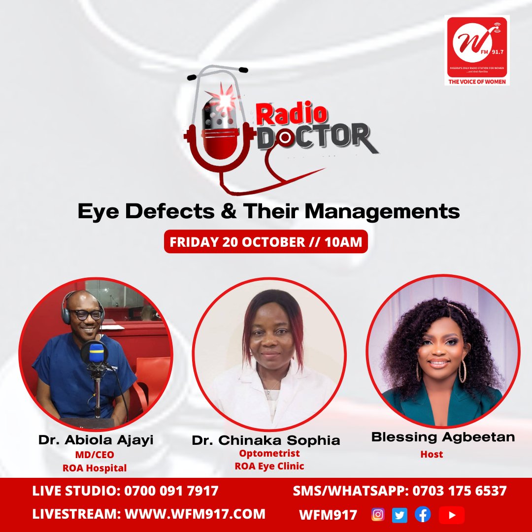 wfm917's tweet image. 🎙️ Join us live as we dive into the fascinating world of eye defects and their management! 👁️✨ #EyeHealthMatters
#eyehealth #eyedefect #eyeproblems #wfm917