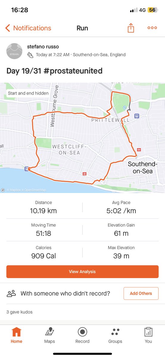 Day 19+20/31 ✅ <a href="/prostateunited/">Prostate United</a> <a href="/SUFCRootsHall/">Southend United FC</a> 

justgiving.com/fundraising/pr…