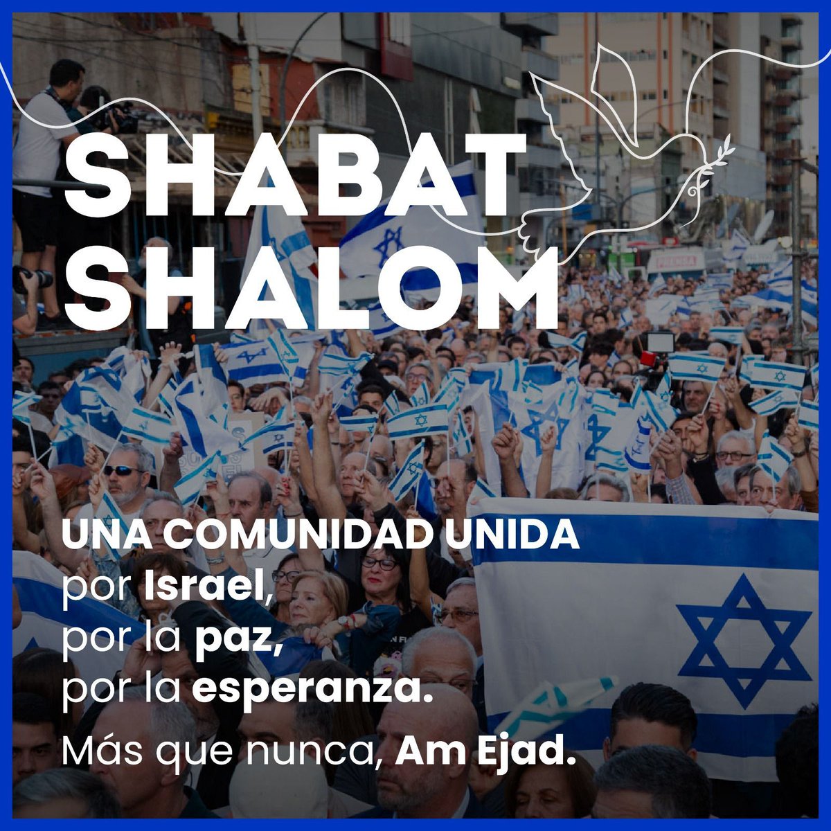 Desde Madrid, nos sumamos a esta iniciativa global iberoamericana. 
Hoy, más que nunca, Am Ejad, Am Israel Jai 🇮🇱
#ShabatShalom #UnaComunidadUnida