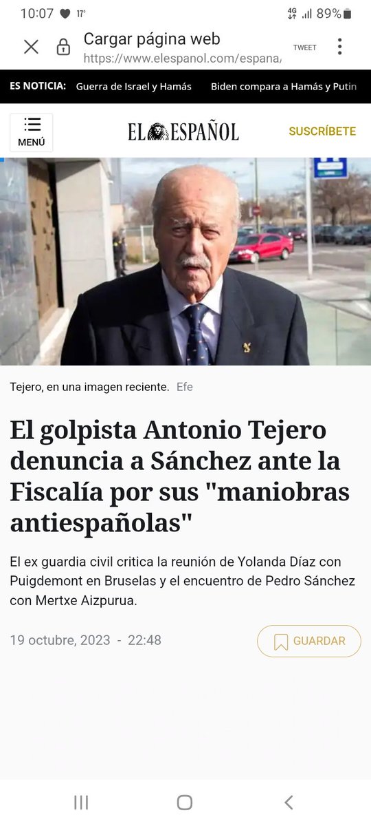 Ramn05497657's tweet photo. El golpista que entró en el congreso pegando tiros dice que los golpistas de verdad son los catalanes que pusieron urnas.

Hay que joderse...👇 https://t.co/jHuTRqHXsA