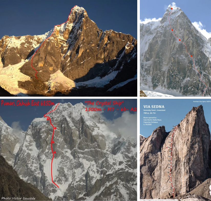 loscarponecai's tweet photo. Jirishanca, Jugal Spire, Pumari Chhish: la giuria dei #PioletsdOr ha assegnato i premi per le più significative ascensioni dell'anno scorso. Menzione speciale al team femminile internazionale per la prima salita della parete est Northern Sun Spire.
👉 https://t.co/NsbMpN12ao https://t.co/fVj9EbpD4P