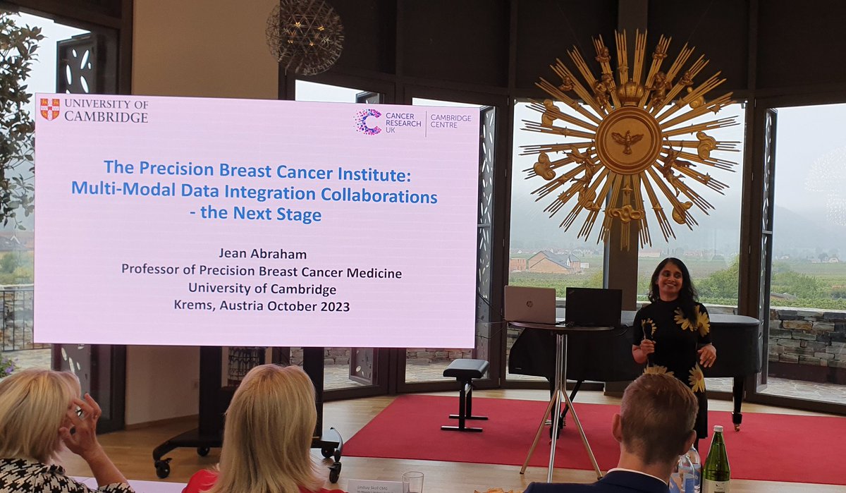 Honouref to have Prof Jean Abraham presenting the work of the Precision Brest Cancer Institute in Cambridge at the DPU autumn symposium on 'Future Outlook Imaging & Oncology' in Krems, Austria