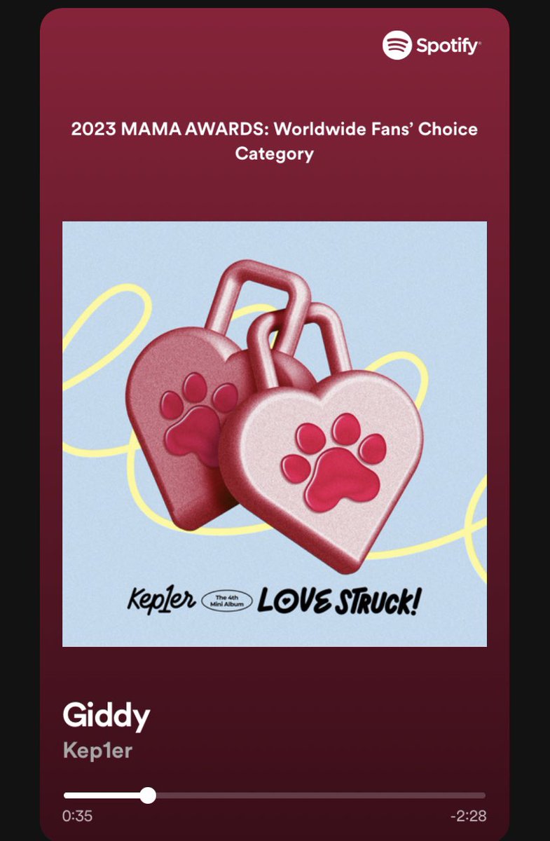 hika1ian's tweet photo. MAMAのSpotifykep1erちゃんに投票完了した👍🏻 https://t.co/4ZkLfFcUKl