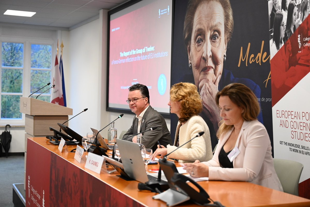 College of Europe (@collegeofeurope) on Twitter photo "Journalists tend to be skeptical about EU reforms, they were in the 90s, in the 2000s and yet we had four treaties adopted."
Prof <a href="/oliviercosta/">Olivier COSTA</a> and <a href="/D_Schwarzer/">Daniela Schwarzer</a> opened the conference.
Watch live: youtu.be/h6EqMctjGjs "Journalists tend to be skeptical about EU reforms, they were in the 90s, in the 2000s and yet we had four treaties adopted."
Prof <a href="/oliviercosta/">Olivier COSTA</a> and <a href="/D_Schwarzer/">Daniela Schwarzer</a> opened the conference.
Watch live: youtu.be/h6EqMctjGjs