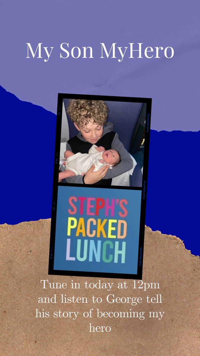 Tune into @PackedLunchC4 today and listen to my son George and how he has become my hero not all hero’s wear capes #hero #proud