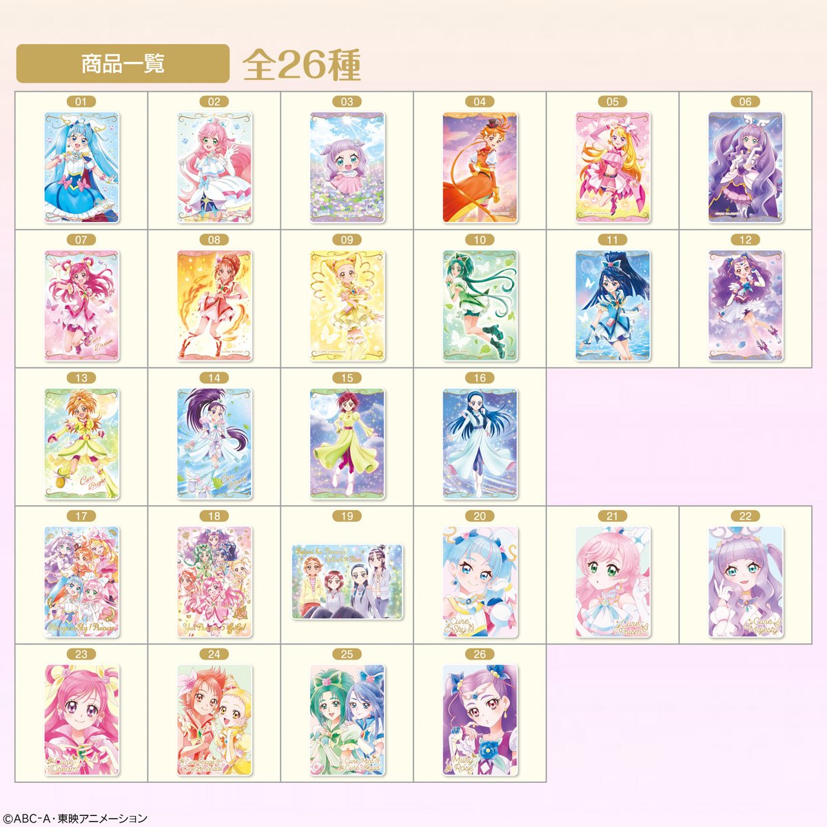 ✨ウエハース8ラインナップ一覧公開✨／ 「プリキュアカード