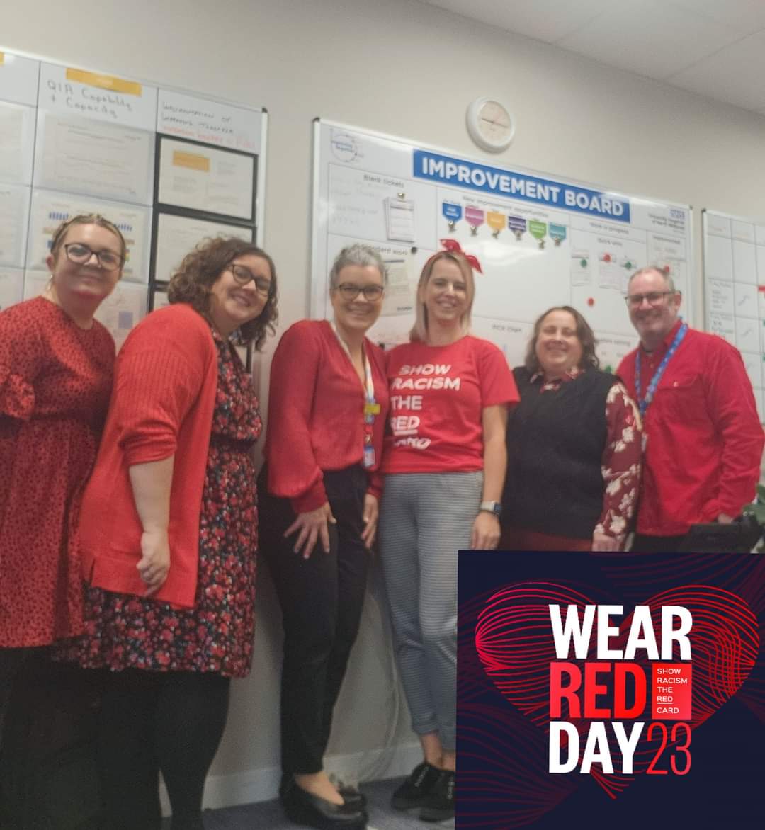 🔴 We're proud to stand together, wearing red, to support #ShowRacismTheRedCard day. Racism has no place, and it's time to kick it out for good. Let's promote unity, diversity, and inclusion. ❤️🌍 #EndRacism #TeamAgainstRacism #UnityInDiversity 🔴 #improvingtogether #Qi