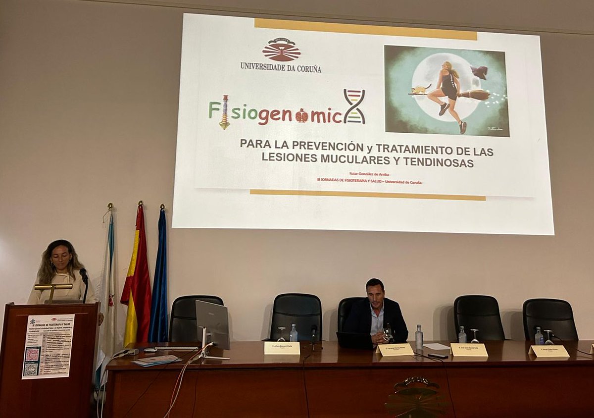 Continúan las III Jornadas de Fisioterapia y Salud en la <a href="/ffisudc/">Fac Fisioterapia UDC</a> con la conferencia sobre factores nutricionales relevantes en las lesiones musculares y tendinosas a cargo de Itziar González de Arriba