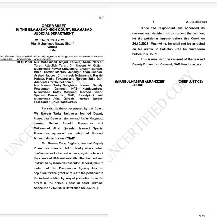Habeel_Gamrani's tweet photo. Digest the Legal Jurisprudence of the Era!
Bail to the convicted on the basis of No-Objection.

#NawazShareef #IslamabadHighCourt  #law 
#RuleofLaw https://t.co/QVowXrlhFD