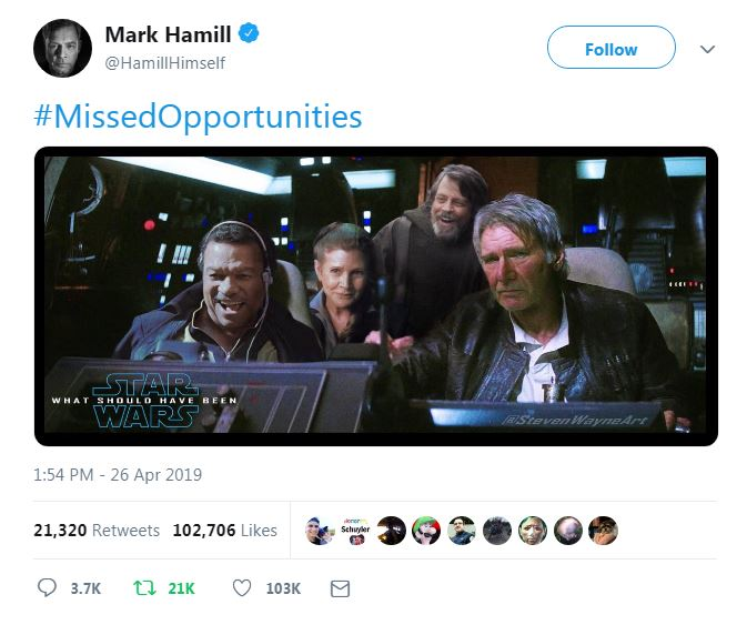 Join_TFM's tweet photo. @RAguirreJR1903 @teslas4life487 @sw_holocron Reboot 7, 8, and 9 because The Force Awakens was NOT fine. https://t.co/IUJvqqAvnw
