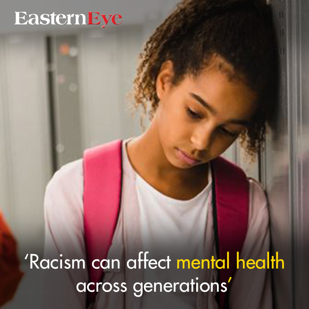 EasternEye's tweet image. ‘Racism can affect mental health across generations’
Read more-easterneye.biz/racism-can-aff…
#Racism #MentalHealth #GenerationalImpact #SocialJustice #MentalHealthAwareness #RacialInequality #HealthDisparities #MentalHealthMatters #EndRacism #MultigenerationalEffects #RacialJustice