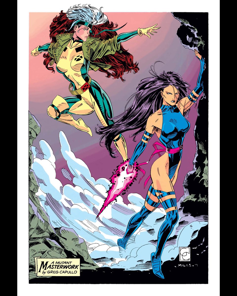 XMen_C_O_T_A's tweet image. Leading ladies by #gregcapullo straight from the pages of X-Men Unlimited from the 90s. 

#psylocke #rogue #xmen