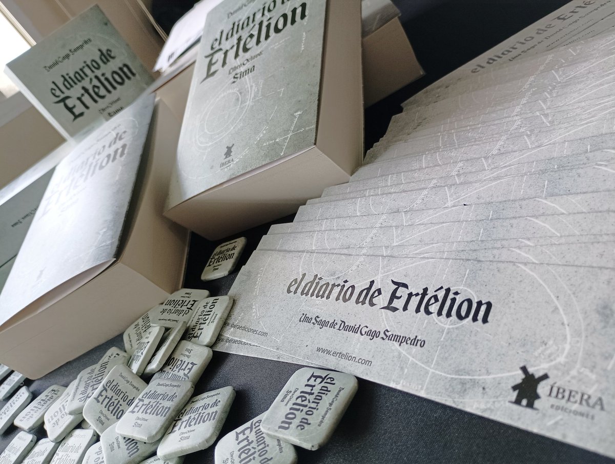 Lanzamiento de SIMA (tomo final de la saga "El Diario de Ertélion":

Viernes 20 - Marín: <a href="/MuseoMTorres/">MuseoManuelTorres</a> a las 19:30 (Av Ourense, 3).

Sábado 21 - Vigo: Restaurante Cañaveral, a las 20:30 (Praza Porta do Sol, 6).