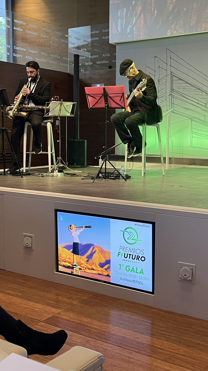 mnicolao11's tweet photo. ¡Vamos @evoltrue_  a por los premios #FFUTURO de #Innovación! by @aec_es 

Espectacular el auditorio #Repsol 

@javilopezcam nos presentará en primicia cómo hacer #DevSecOps sostenible 🚀 

¡Empezamos con la gala! Gracias por el apoyo  @PanelSistemas https://t.co/fdwRYorB9M