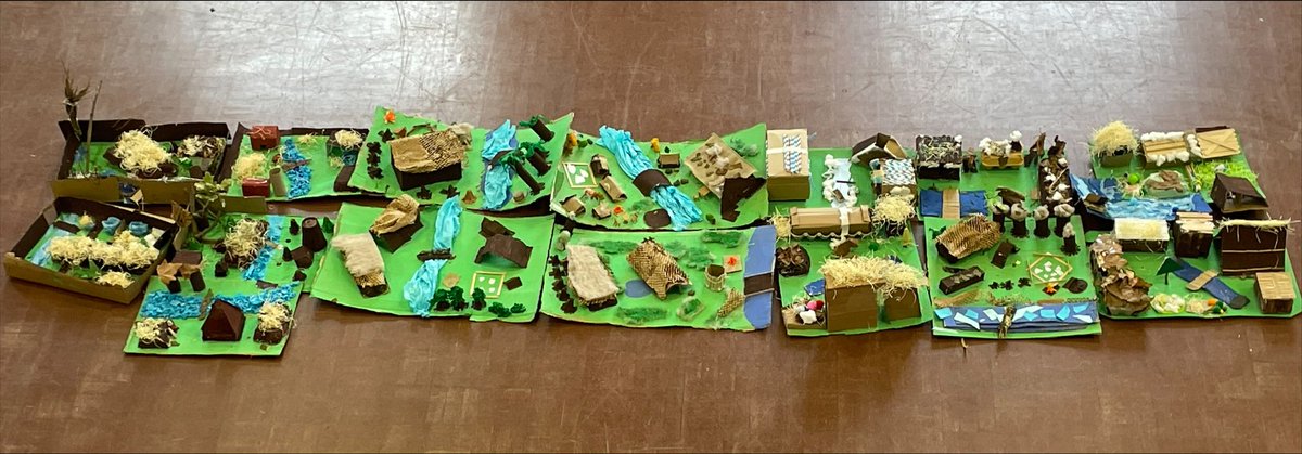Year 4’s amazing collection of Anglo-Saxon villages!