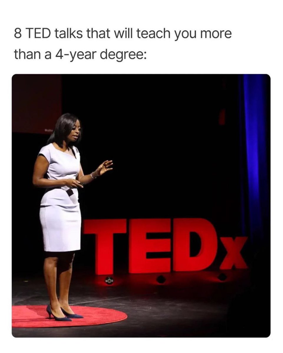 DineshSEM's tweet photo. 8 TED Talks That Will "Educate" You More than a 4 Year Degree: https://t.co/Lo4uLiToPx