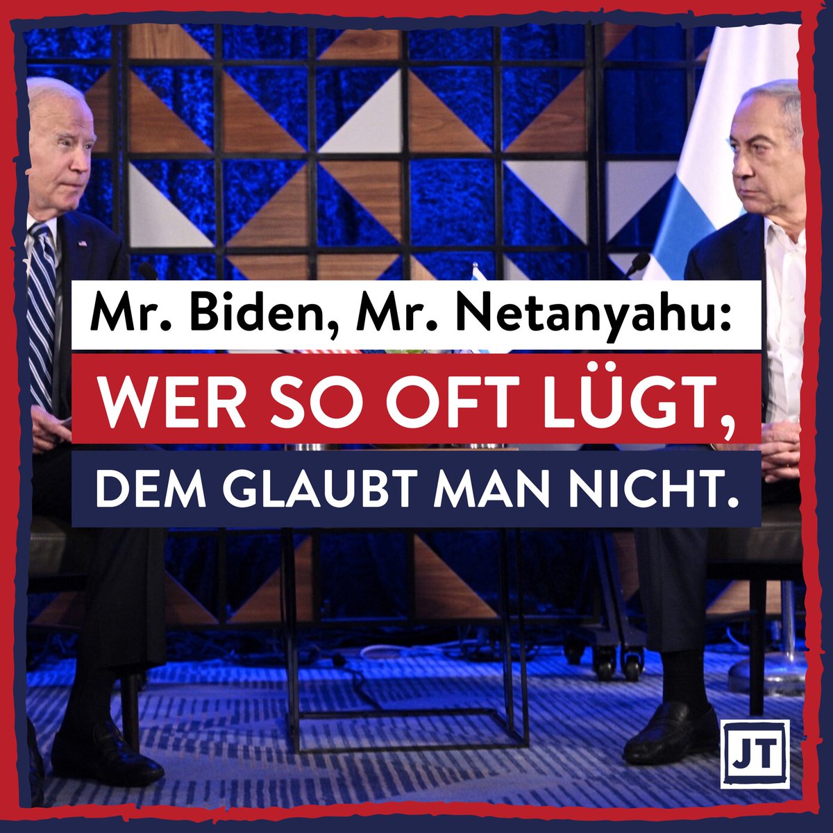 J_Todenhoefer's tweet photo. Täter des Krankenhaus-Massakers von Gaza war trotz all Eurer Dementis nach wie vor höchstwahrscheinlich die israelische Armee. Der israelische Online-Pressesprecher Naftali hatte kurz nach dem Angriff auf X ganz offen zugegeben: „Israeli Air Force struck a Hamas terrorist base inside a hospital in Gaza. A multiple number of terrorists are dead ..." Diesen Text hatte er dann schnell wieder gelöscht, um das Gegenteil zu behaupten. Auf Befehl von oben? 

Der seriöse Sender Channel 4 News in England ist sich sicher, dass das israelische Audio, auf dem Hamas-Kämpfer den Angriff „zugeben“, ein FAKE ist. Auch Al Jazeera hat gestern eindrucksvoll mit Videos Sekunde für Sekunde nachgewiesen, dass der Angriff auf das Krankenhaus nicht durch eine palästinensische Rakete erfolgt sein konnte.

Außerdem hat der anglikanische Erzbischof Hosam Naoum in Jerusalem bestätigt, dass das Al-Ahli Krankenhaus, zu dem auch eine Kirche gehört, dreimal von Israel kontaktiert und gewarnt wurde, Israel werde das Krankenhaus bald angreifen. Samstag, Sonntag und Montag. Am Dienstag wurde es dann angegriffen. 

Das Märchen von der palästinensischen Selbstbeschießung ist nicht die einzige amerikanisch-israelische Unwahrheit: Es gab wahrscheinlich auch keine „enthaupteten“ israelischen Babys, wie behauptet wird. Keine staatliche israelische Stelle ist bis heute bereit, die offenbar erfundenen Baby-Enthauptungen zu bestätigen. Das Weiße Haus hat sogar seinen eigenen Präsidenten korrigiert, der behauptet hatte, Beweisbilder gesehen zu haben. Biden hatte schlicht gelogen. Medien wie CNN hatten übrigens den Mut, ihre falsche Berichterstattung inzwischen zu korrigieren und sich öffentlich (!) zu entschuldigen.

Die USA haben vor Kriegen fast immer gelogen. Im ersten Irakkrieg hatten sie die Weltöffentlichkeit mit der „Brutkastenlüge“ aufgeputscht. Im zweiten Irakkrieg mussten frei erfundene „Massenvernichtungswaffen“ herhalten. 

Den Bombenregen auf Nord-Vietnam begründeten die USA mit der Tonkin-Lüge. Sie behaupteten bewusst wahrheitswidrig, ein US-Kriegsschiff sei von vietnamesischen Schnellboten beschossen worden. Und schon ging das Bombardieren los.

Kein einigermaßen mit Vernunft begabter Mensch glaubt Euch noch Eure Kriegsbegründungen.

Das ändert allerdings nichts an der Völkerrechtswidrigkeit der Hamas-Angriffe auf israelische Zivilisten vor zwei Wochen. Auch das war Massenmord. Und völlig inakzeptabel. Ich sage das als früherer Strafrichter mit großem Nachdruck. 

Doch mit demselben Nachdruck sage ich: Auch die vielen Tausend israelischen Bomben und Raketen auf palästinensische Zivilisten in Gaza sind ein völkerrechtswidriges Verbrechen und Massenmord. Sie haben bisher über 3.785 palästinensischen Zivilisten das Leben gekostet. Das ist total inakzeptabel. Man darf nicht ein ganzes Volk kollektiv für die Taten einer Organisation bestrafen, die sich seit über 16 Jahren jeder Wahl entzogen hat.

Das Schweigen der westlichen Politiker zur systematischen Tötung Tausender palästinensischer Zivilisten, darunter mehr als 1.300 Kindern, ist ein moralischer Skandal. Wie feige dürfen Politiker eigentlich sein? Das soll „wertebasierte“ deutsche Außenpolitik sein?

Wir müssen diesen Irrsinn stoppen. Wir müssen uns endlich für eine faire Friedenslösung einsetzen, die die Palästinenser wie Menschen behandelt und nicht wie „Tiere“, wie die israelische Regierung neuerdings formuliert. 

Ich bejahe das Existenzrecht Israels und sein Recht, in Frieden zu leben. Doch genau dasselbe fordere ich für die Palästinenser.

Solange ich eine Stimme habe, werde ich rufen: Palästinenser sind genauso viel wert wie Israelis. Israeli lives matter, Palestinian lives matter too.

Biden und Netanyahu aber können wir kein Wort mehr glauben. Wer so oft lügt, hat kein Vertrauen mehr verdient.

Channel 4 News: https://t.co/vYnoQcYU9c - https://t.co/txxRDLwrjf

Al Jazeera: https://t.co/k8UFrtpOIn

Erzbischof: https://t.co/LiP3fMPBFh