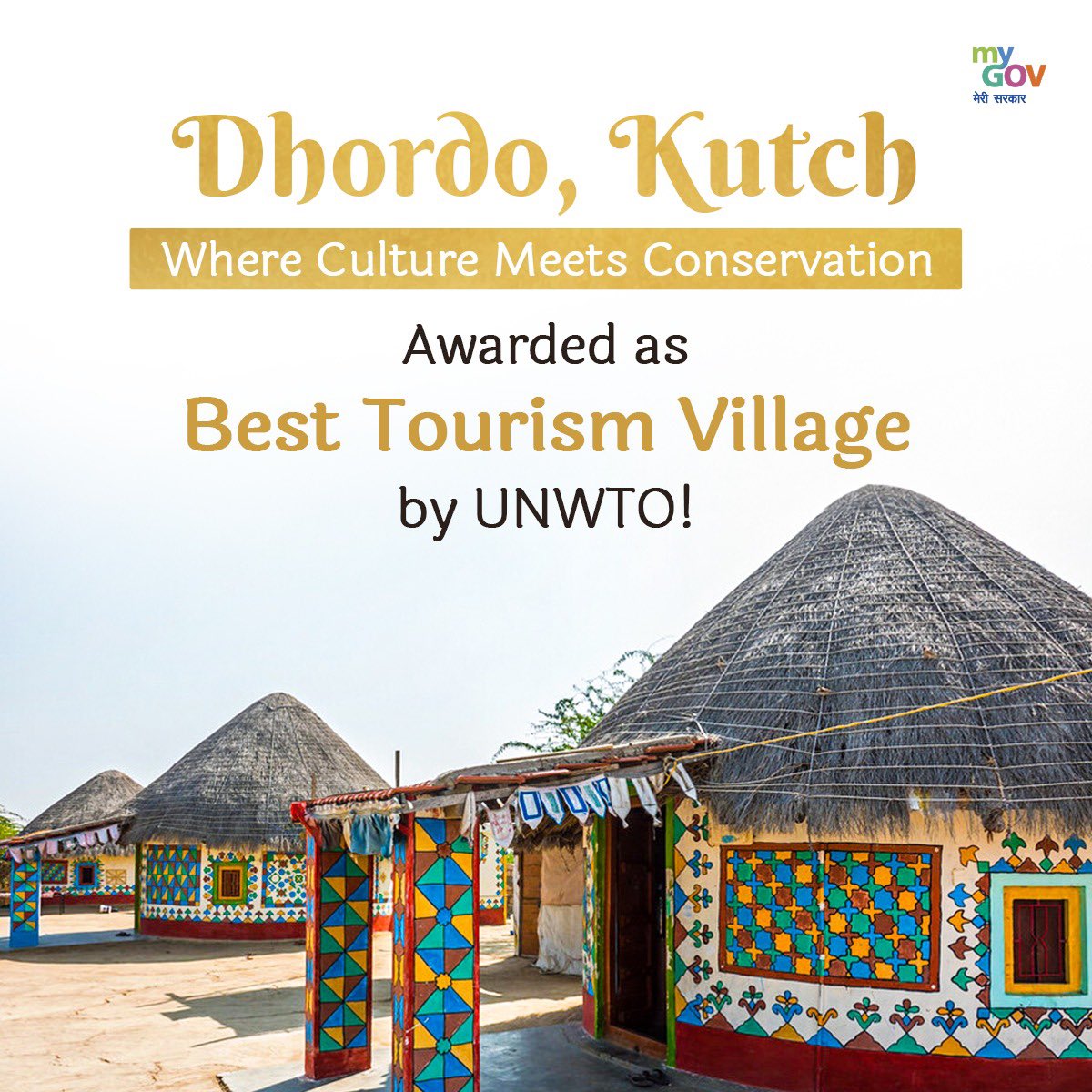 narendramodi's tweet photo. Absolutely thrilled to see Dhordo in Kutch being celebrated for its rich cultural heritage and natural beauty. This honour not only showcases the potential of Indian tourism but also the dedication of the people of Kutch in particular. 

May Dhordo continue to shine and attract visitors from around the world!

I’m sharing some memories of my visits to Dhordo in 2009 and 2015. I also invite you all to share your memories from your  previous visits to Dhordo. This will inspire more people to visit. And, don’t forget to use #AmazingDhordo.