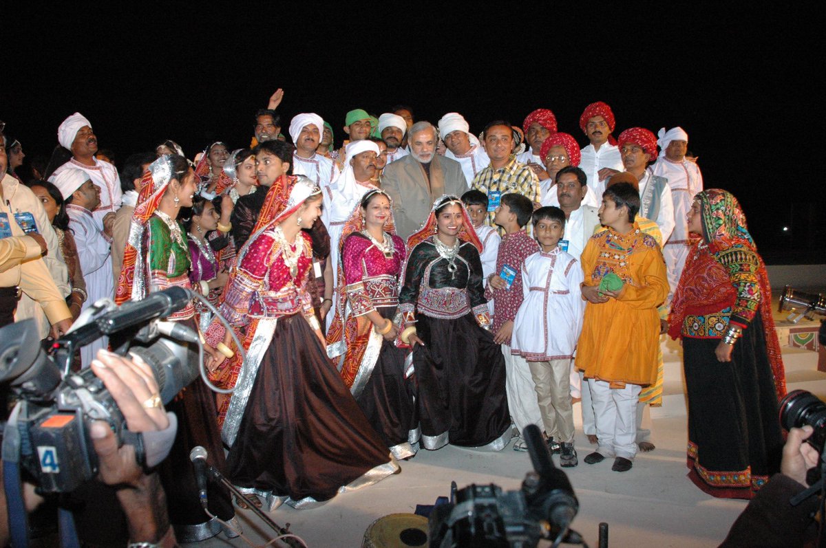narendramodi's tweet photo. Absolutely thrilled to see Dhordo in Kutch being celebrated for its rich cultural heritage and natural beauty. This honour not only showcases the potential of Indian tourism but also the dedication of the people of Kutch in particular. 

May Dhordo continue to shine and attract visitors from around the world!

I’m sharing some memories of my visits to Dhordo in 2009 and 2015. I also invite you all to share your memories from your  previous visits to Dhordo. This will inspire more people to visit. And, don’t forget to use #AmazingDhordo.
