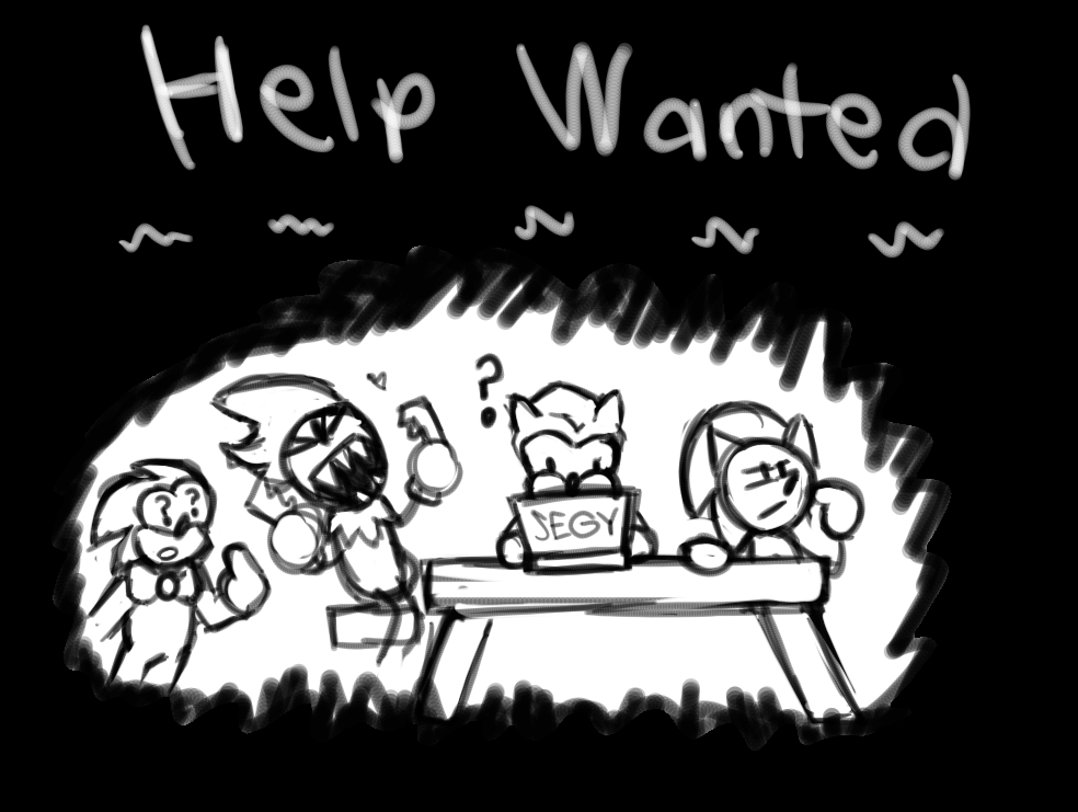DoodleFunkin's tweet photo. This is probably out last help wanted but you all know the drill....

We need:
- animators
- coders
- composers
- artists
- VA's
- charters 

If interested please contact our boss on discord and show him your work (no payment cuz free project blah blah blah) 
#fnfmod #Sonic #fnf https://t.co/fhKOy5GcXK