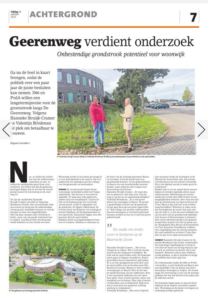 valentijn_andre's tweet photo. De Geerenweg verdient onderzoek. #woningbouw #betaalbarewoningen #letsgo #baarn #pvda #d66 https://t.co/aYDWthAI0e