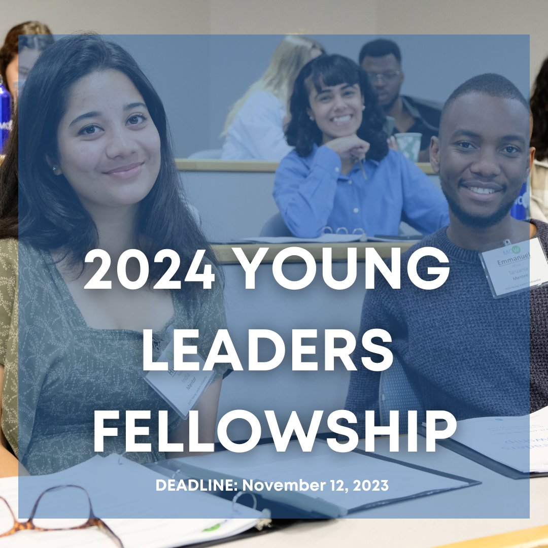 💡Are you a young person who wants to bring your vision to life with the support of project management tools and leadership development? If yes, check out the 2024 Young Leaders Fellowship. APPLY HERE: mcwglobal.org/young-leaders-… Deadline: November 12, 2023. #MCWFellowship