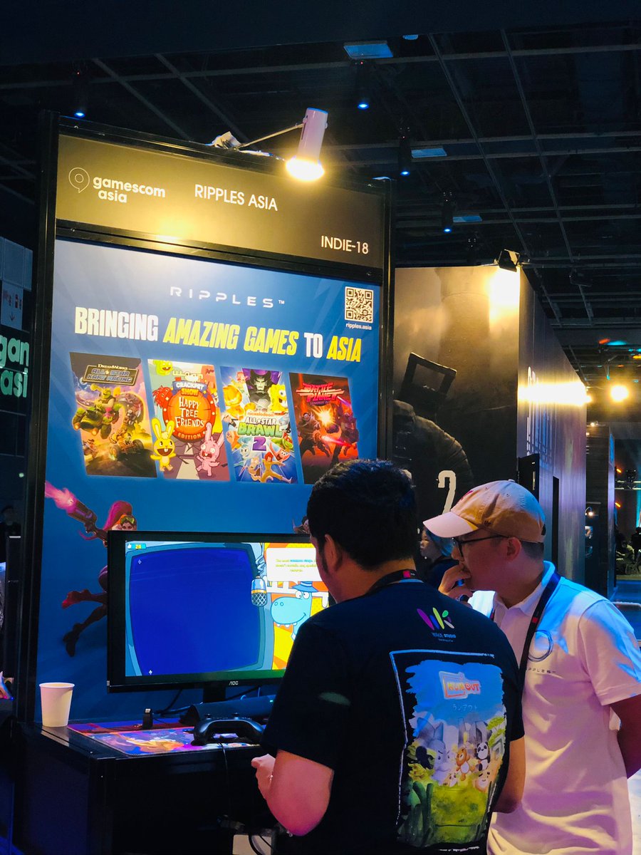 RipplesAsia's tweet photo. It's time to experience our amazing games at #GamescomAsia2023 🎮🎮🎮

Meet us at Indie Wavemaker booth 18. 🕹️

#BringingAmazingGamesToAsia
#RipplesAsia #gamescomasia https://t.co/LPEpUQcVK0