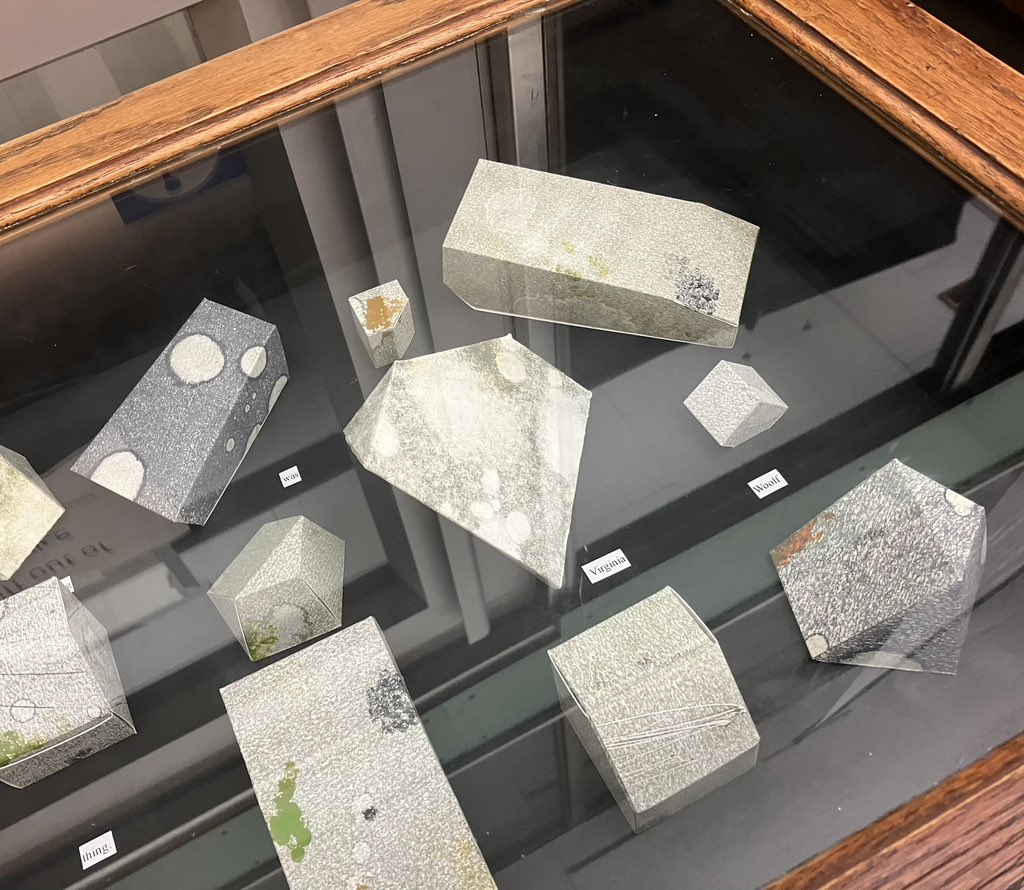 See if you can spot ‘No Stone Unturned IV’ and the Virginia Woolf quote at my ‘Reclaiming’ exhibition at #Holborn library. Part of @bloomsburyfest 2023. Just 2 days left!  #printmaking #monotype #Bloomsbury