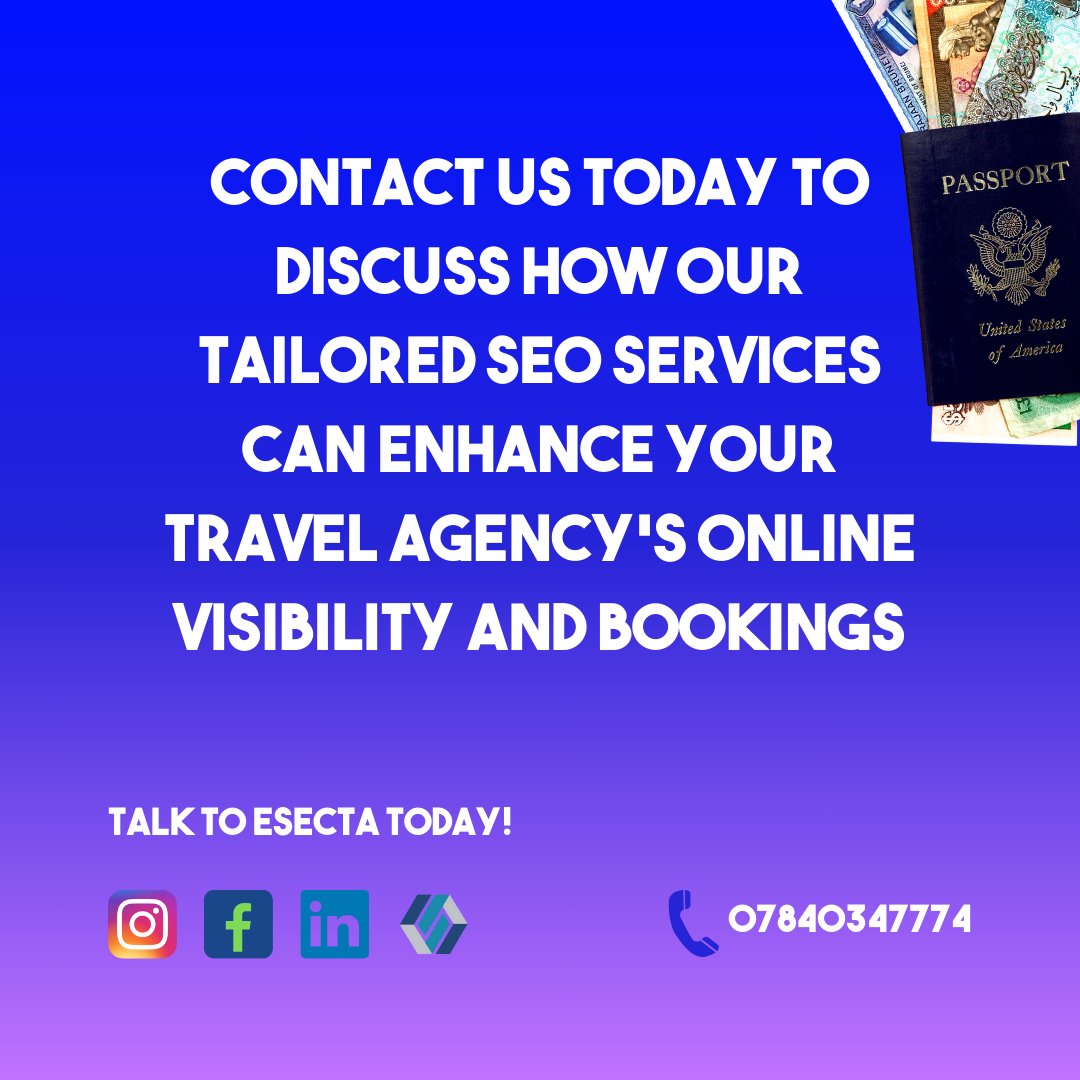 Esecta: Your Passport to Online Success for Your Travel Agency! ✈️🌍

Ready to make your agency an online sensation? Let's chat!

#Esecta #SEO #TravelAgencySuccess #OnlineVisibility #OnlineSuccessStory #AdventureAwaits #WanderlustJourney #TravelMarketing