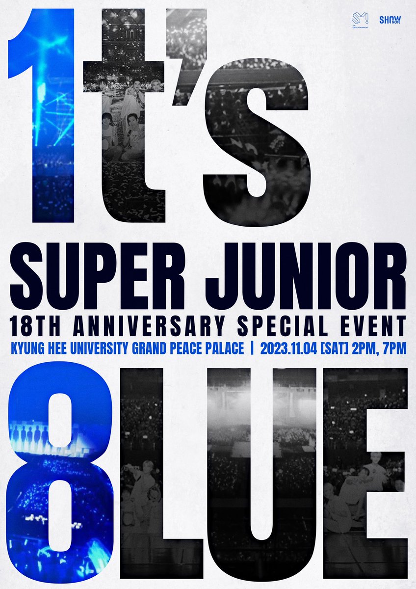 SJofficial's tweet photo. SUPER JUNIOR 18TH ANNIVERSARY SPECIAL EVENT <1t’s 8lue>
⏰오늘 저녁 8시  일반예매 오픈!

🎫예매: 티켓링크
KOR: https://t.co/vGtNx0sLLm
ENG: https://t.co/oJ3FDTTDSy
JPN: https://t.co/fSwFQrRdlF
CHN: https://t.co/si1kh9PZhI

#슈퍼주니어 #SUPERJUNIOR
#18thAnniversary #1ts8lue https://t.co/tMIL5MiO7K