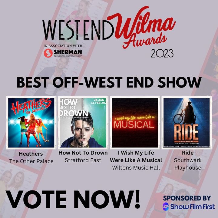 With GRATEFUL THANKS to all who voted… We’ve been nominated for the <a href="/WilmaAwards/">West End Wilma Awards</a> Best Off-West End Show! We’d be very grateful if you were to spare a few seconds to vote in this final round (votes aren’t carried over from the first round) at westendwilma.com/wilma-awards-2…! MANY THANKS!