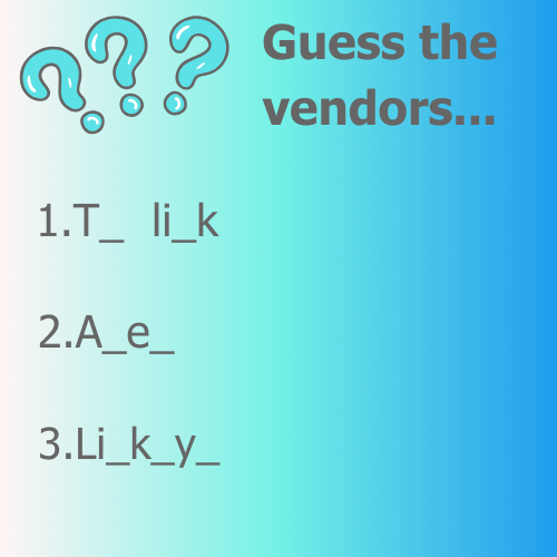 Friday Funpost Competiton 🎉 Like this post, comment and guess all three vendors correctly to be in with a chance of winning a £50 amazon voucher! Good luck everybody ⭐ #competition #fridayfunpost