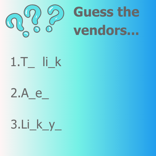 CommsExpress's tweet photo. Friday Funpost Competiton ๐
Like this post, comment and guess all three vendors correctly to be in with a chance of winning a ยฃ50 amazon voucher!
Good luck everybody โญ
#competition #fridayfunpost https://t.co/gOBGbersgE