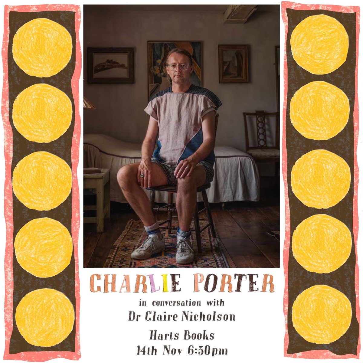 Hart's Books (@hartsbooks) on Twitter photo A few tickets still available for our <a href="/hartsbooks/">Hart's Books</a> talk with Charlie Porter on November 14th at 6.30pm. Charlie will be discussing his new book 'Bring No Clothes: Bloomsbury and the Philosophy of Fashion.'
Obviously, we're already worrying about what to wear for the eveningπ A few tickets still available for our <a href="/hartsbooks/">Hart's Books</a> talk with Charlie Porter on November 14th at 6.30pm. Charlie will be discussing his new book 'Bring No Clothes: Bloomsbury and the Philosophy of Fashion.'
Obviously, we're already worrying about what to wear for the eveningπ