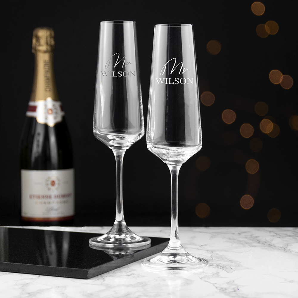 NEW! Personalised with Mr/Mr, Mrs/Mrs or Mr/Mrs & any surname, this pair of elegant glass Champagne flutes are a gift idea for any couple lilyblueuk.co.uk/anniversaries/…

#giftideas #personalised #wedding #anniversary #drinkware #champagneflutes #shopsmall #shopindie