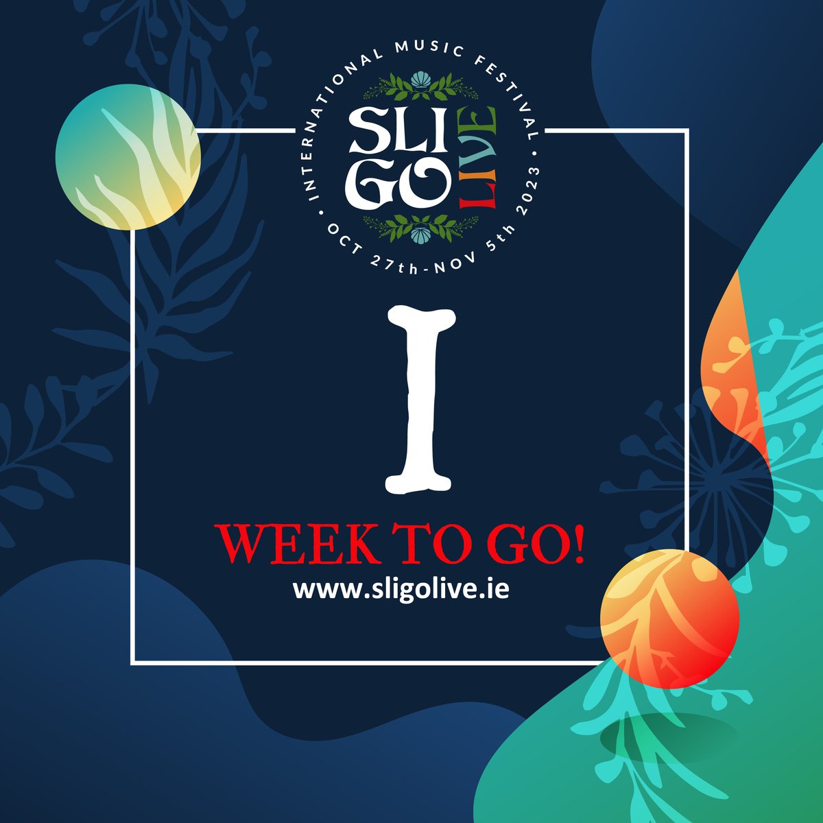 🎉 The countdown has officially begun! 

Just one week to go until SLIGO LIVE kicks off! 🙌 
Don't miss out – grab your tickets now before they're gone! 
We can't wait to welcome you all this year for an unforgettable experience! 🎶✨