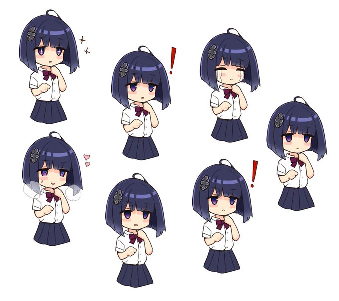 進捗にも載せたけど何となく気に入ってしまったデフォルメシズハちゃんセット 