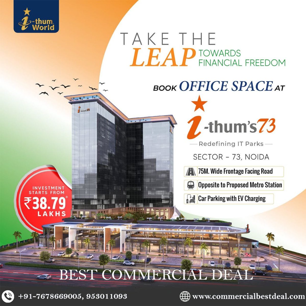 DealCommercial's tweet photo. Best Commercial Deal on Ithum 73
Call For Booking : +91-7678669005
Visit Us Now - https://t.co/yWkFSzXu8q
#commercial #commercialproperty #purchase #sale #ithum #noidacity #NoidaProperty #delhi #Ithum73 https://t.co/S1Nmv5Tcd1