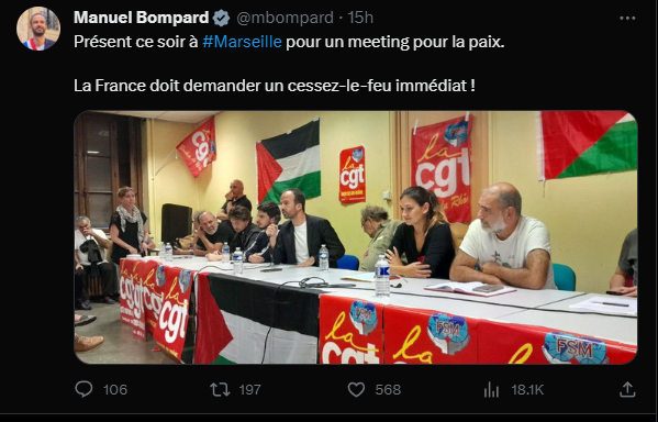 lea_missYoy's tweet photo. La récupération politique #CGT #islamofacho pour la paix ouvrière du #hamas ...apparemment. https://t.co/yjwXtJYUXM