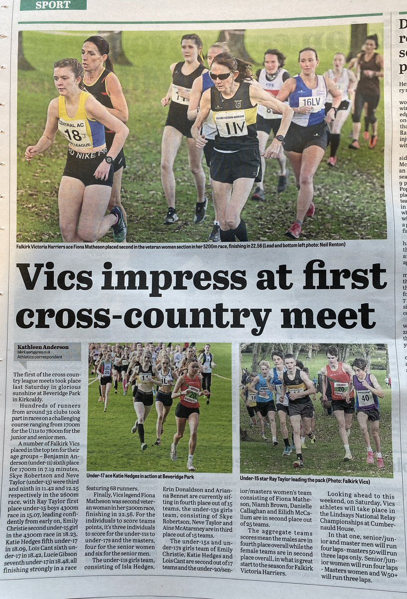 Kathleenogg's tweet photo. Great start to the season for the @falkirkvics . Hoping the weather improves for tomorrow’s National cross country relays in Cumbernauld 🤞🏻☔️💨@scotathletics @PuddyMuddles @fikatmic @karinpogorzelec @FalkirkHeraldSp https://t.co/EtWImeY42v