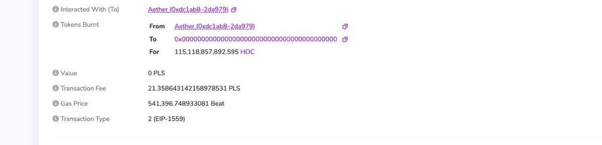 Congratulations to everyone who was able to mint free Hocus Pocus tokens! In the Aether contract, there were roughly 80K addresses included. 

The free Hocus Pocus claim period is over, and just now, 115,118,857,892.595 $HOC has been burned 🔥

#PulseChain